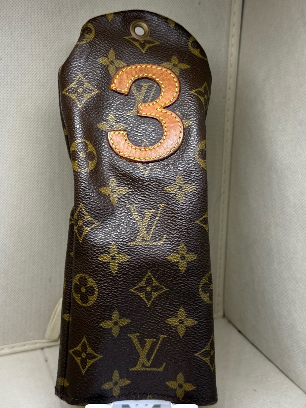 Louis Vuitton Monogram Protégé Bois M58243 Auth VINTAGE GOLF CLUB COVER